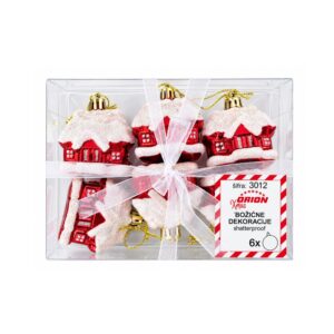 KUGLICE PLASTIČNE, RETRO KUĆICE, 6cm