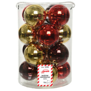 KUGLICE STAKLENE SHINE, Ø8cm