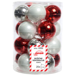 KUGLICE STAKLENE HOLIDAY, Ø6cm