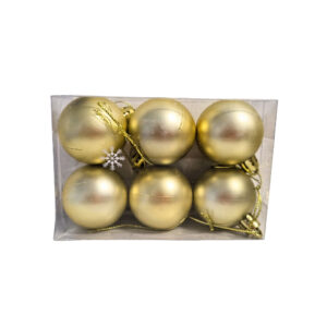 KUGLICE PLASTIČNE, ZLATNE, Ø4cm