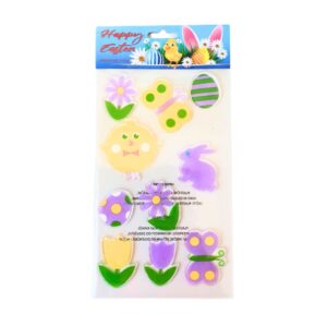 EASTER DECORATIVE GEL WINDOW STICKER 250x142mm