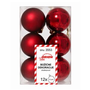 KUGLICE PLASTIČNE BORDO, Ø6cm