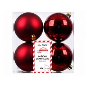 KUGLICE PLASTIČNE BORDO, Ø10cm