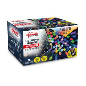 LED LAMPICE, NIZ, 250LED, 20m