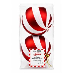 KUGLICE PLASTIČNE RETRO CANDY, Ø10cm